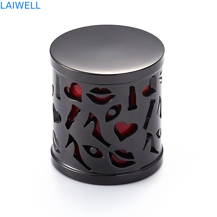 Custom Fashion Modern Zinc Alloy Die Casting CNC Machining Perfume Bottle Caps With Plating Finishing