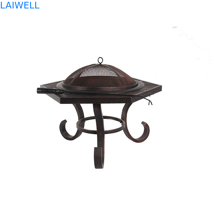 Hexagon Shape Stainless Steel Charcoal Outdoor Grills Painted Portable Bbq Fire Pit