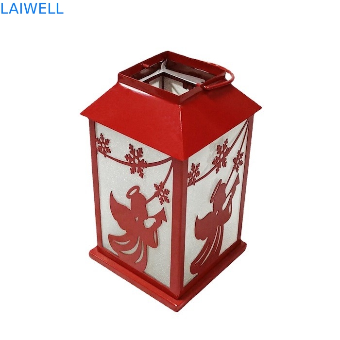 anti rust 140*140*245mm metal Christmas Hurricane Lamp Windproof For Decoration