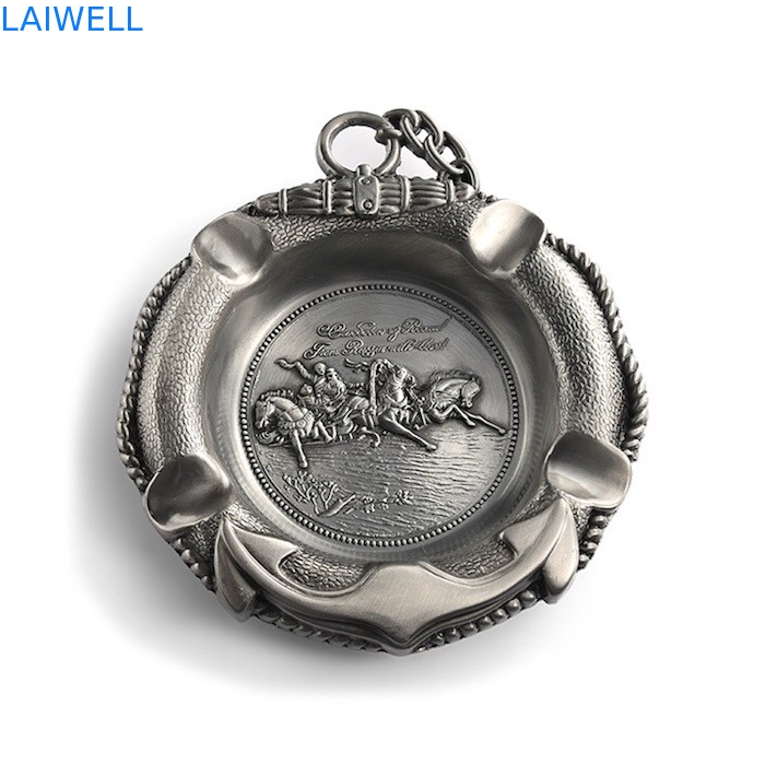 SGS Home Die casting Aluminum Cigar Ashtray / Vintage Metal Ashtray