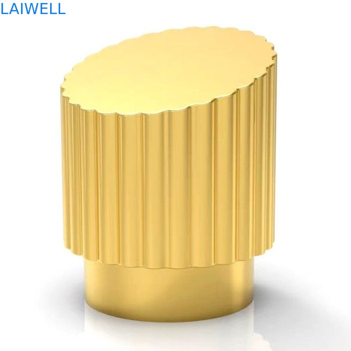 Customized Professional Metal Die Casting Zinc Alloy Electronic Plating Gold Color Perfume Bottle Cap Replacement