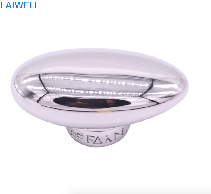 Modern Fashion Deluxe Chromium Plated Metal Die Casting Zinc Alloy Silver Color Perfume Cap Eco Friendly