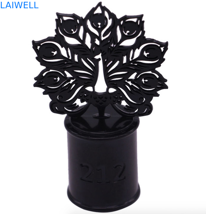 Durable 72mm Height Perfume Bottle Caps Black Color Plating