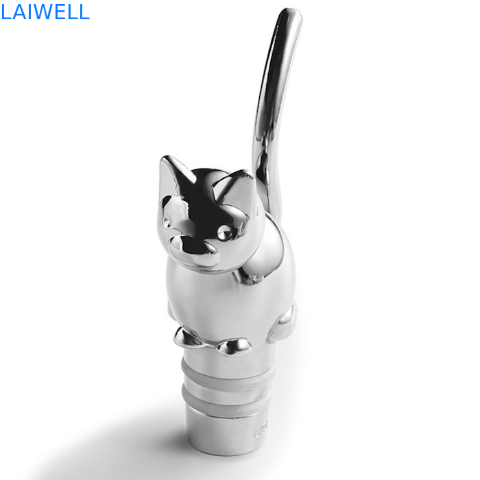 Eco-Friendly Zinc Alloy Metal Die Casting Wine Bottle Stopper with SGS CE and ROHS Certification