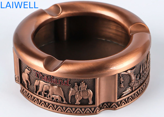 82*32MM Color bronze Zin Alloy Customizable Portable Metal Die Casting Ashtray