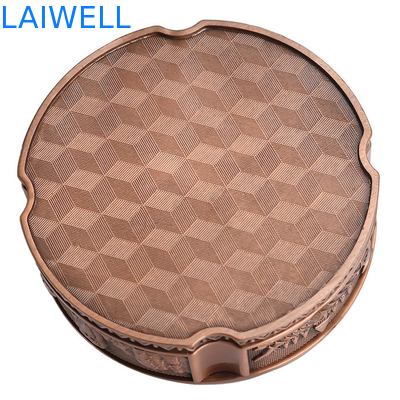 82*32MM Color bronze Zin Alloy Customizable Portable Metal Die Casting Ashtray