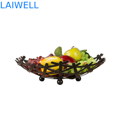 Customized Metal Houseware 35*9CM Bronze Baking Creative Iron Art Fruit Tray