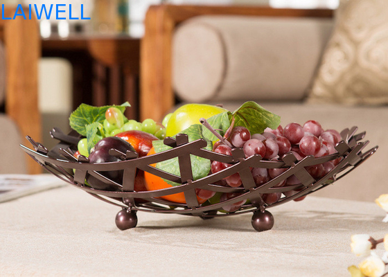 Customized Metal Houseware 35*9CM Bronze Baking Creative Iron Art Fruit Tray
