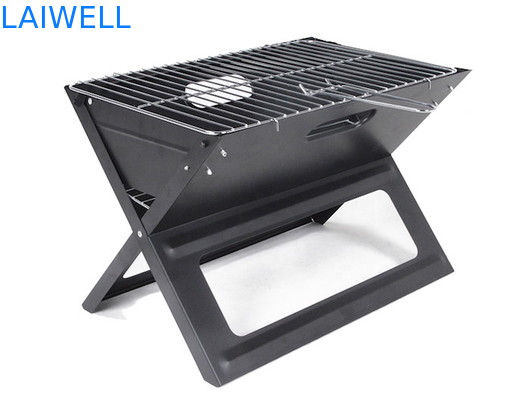 SGS 45cm dia Portable Folding Bbq Grill / Metal Charcoal Grill Easy Set Up
