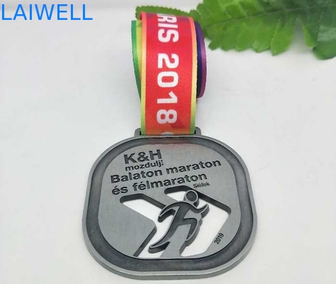 Hollow CNC Marathon Sports Metal Medal Retro Debossing