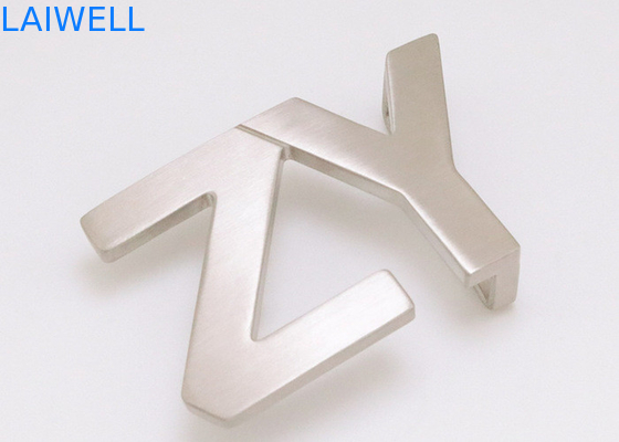 35MM Custom Letter Style Lightweight Stainless Steel Smooth Metal Belt Buckles For Straps