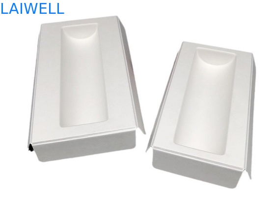 White Color Sustainable Sugarcane fibre Tray EcoPack Accessories Biodegradable And Can Be Composted After With Custom Branding