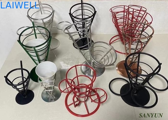 Modern Practical Stainless Steel Kitchenwares Painted Metal Wire Organizer